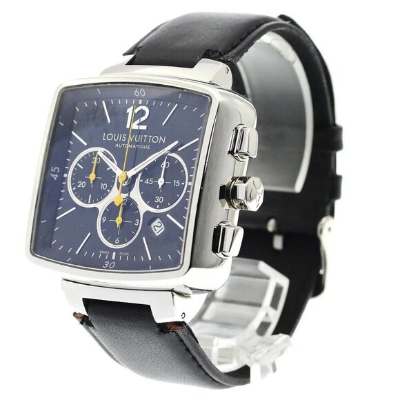 LOUIS VUITTON Speedy Q212G Chronograph black Dial Automatic Men's Watch - Picture 1 of 12